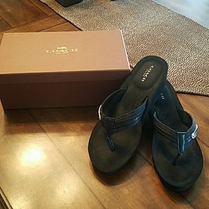 Coach wedge sandals
